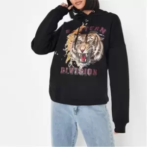 image of Missguided Oversized Hoodie - Black