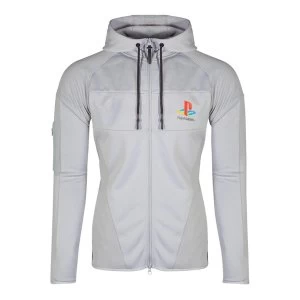 Image of Sony - Ps One Logo Mens Large Hoodie - Grey