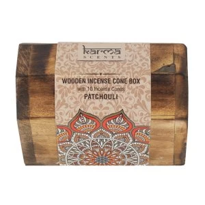 Karma Patchouli Incense Cone Wooden