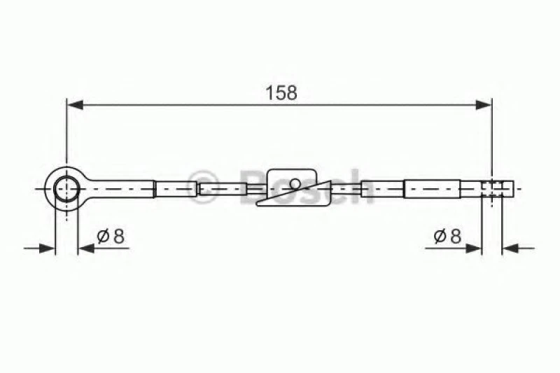 Image of Bosch 1 987 482 242 Brake Cable 2071mm Cable,parking brake (124)