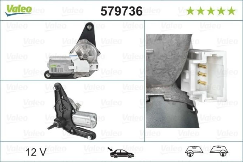 Image of Wiper motor VALEO 579736