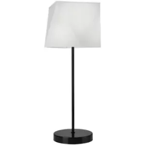 Image of Carla Table Lamp With Shade, Fabric Shade White, 1x E27