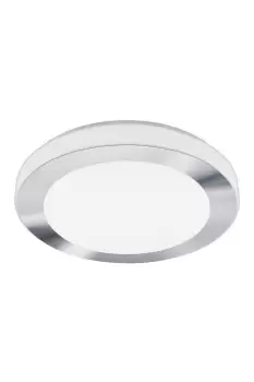 LED Carpi Chrome Steel IP44 Ceiling Light