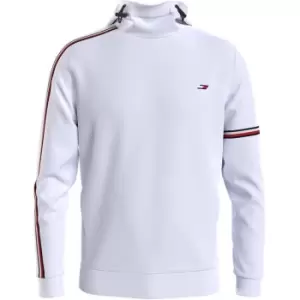 image of Tommy Sport Hilfiger Tape Hoodie - White