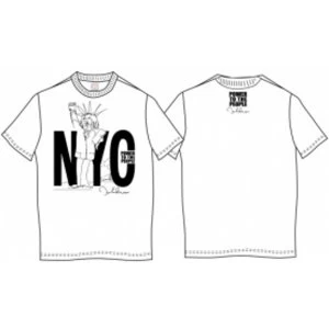 Image of John Lennon Tee Shirt: NYC Power to the People Wht: XXL
