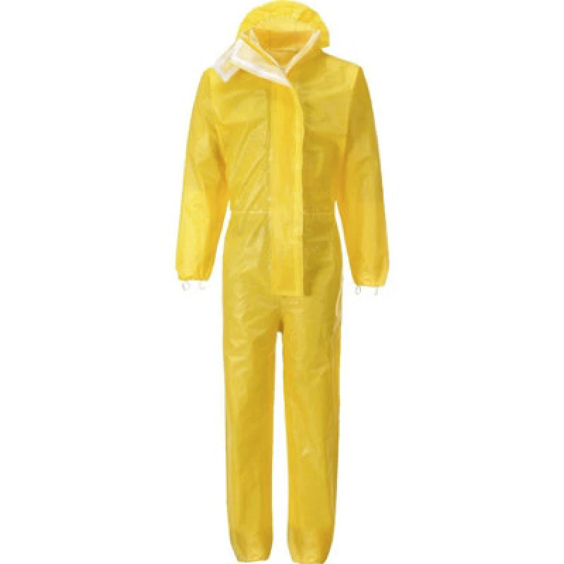 Image of BizTex Microporous Type 3/4/5/6 Coverall ST70YERL Colour: Yellow