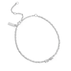 image of ChloBo Silver Mini Cute Lucky Elephants Anklet