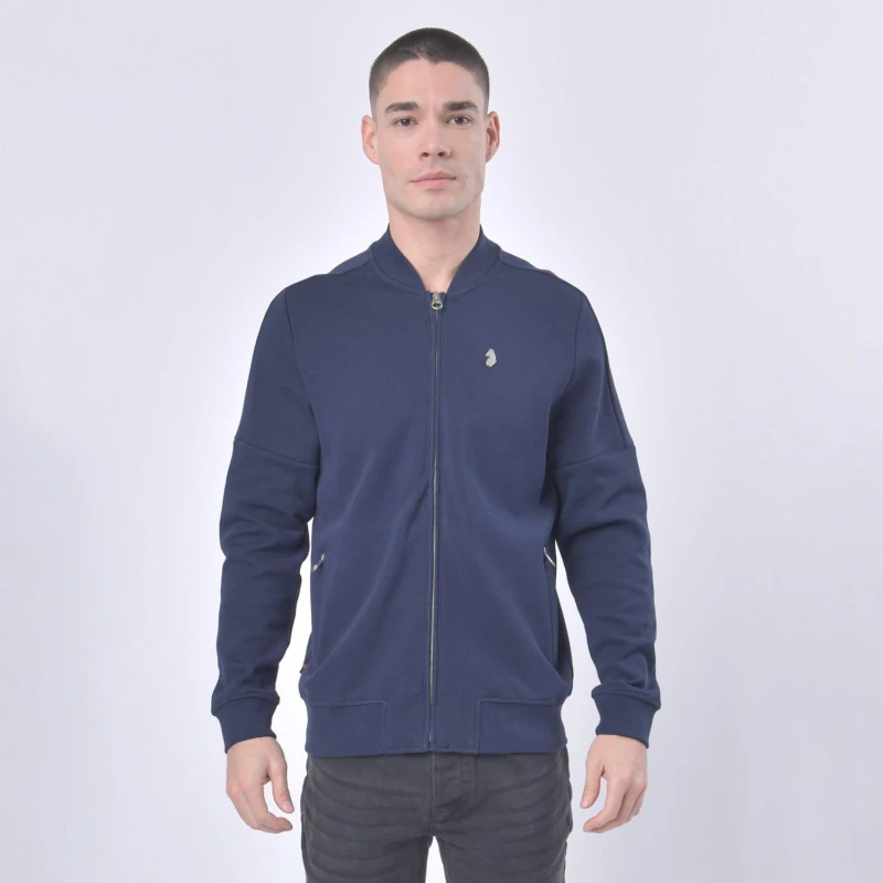 Image of Luke 1977 Strike A Cord Full-Zip Sweatshirt Navy male S