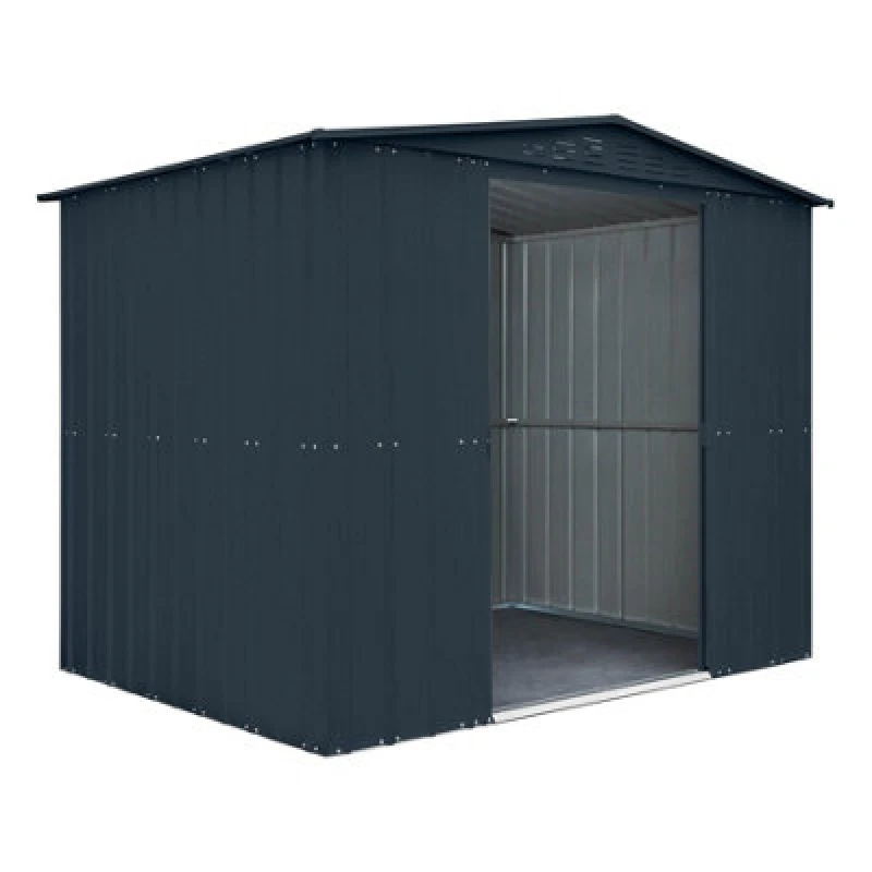 Image of Mercia Globel 8 x 6 Apex Grey Metal Shed, Grey ESDXL20MET209