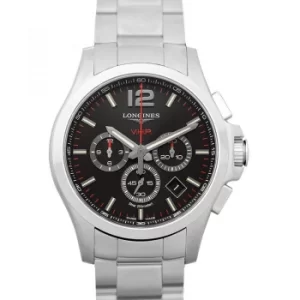 image of Conquest VHP Quartz Black Dial Mens Watch