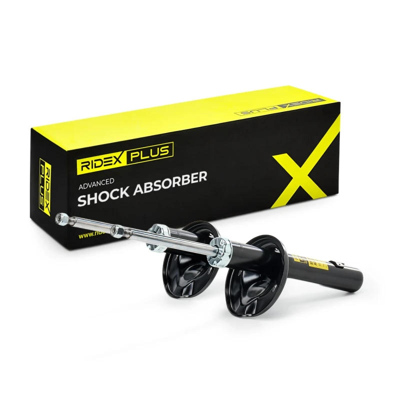 Image of RIDEX PLUS 854S2287P Shock absorber Front Axle, Oil Pressure, Twin-Tube, Suspension Strut, Top pin Shock Absorber (854)