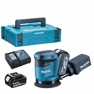 Image of Makita DBO180 18v Cordless LXT Orbital Sander 2 x 4ah Li ion Charger Case