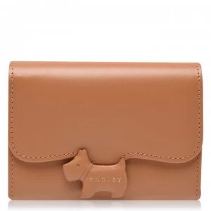 image of Radley Crest M Flap Over Purse - Dark Butter