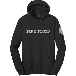 image of Pink Floyd - Logo & Prism Mens Large Pullover Hoodie - Black