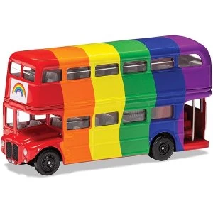 Image of Corgi London Rainbow Bus Diecast Model