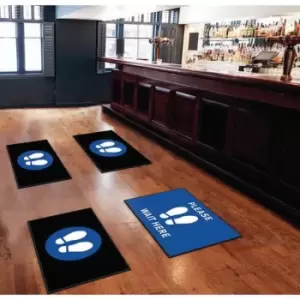 Image of Social Distancing Mat (600 x 950) - Please Wait Here