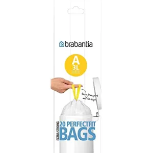 image of Brabantia PerfectFit 3 Litre Size A Bin Liners - Pack of 20