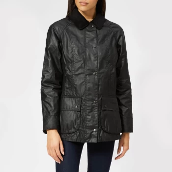 Image of Barbour Womens Beadnell Wax Jacket - Black - UK 18