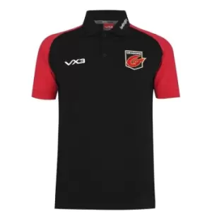 image of VX-3 Dragons Polo Shirt Mens - Black