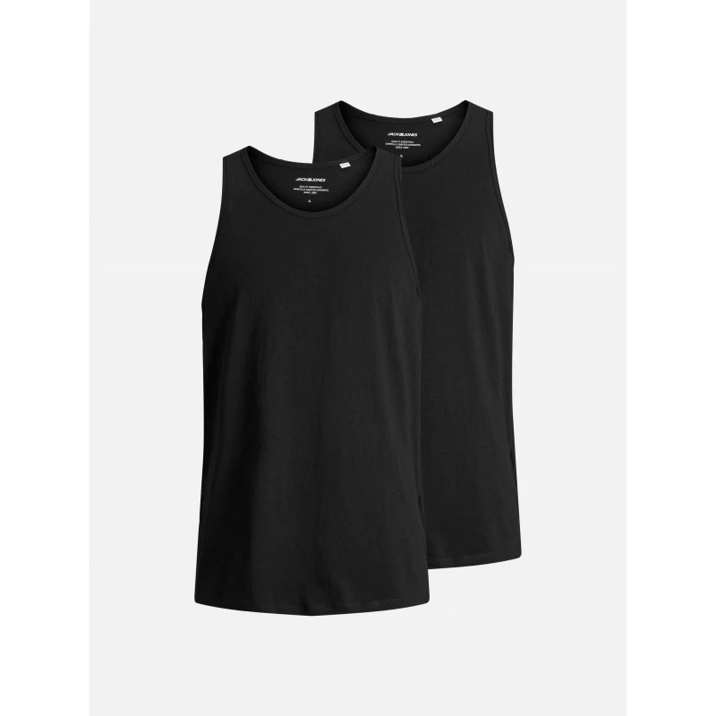 Image of Jack and Jones Mens 2-Pack Vest Black male L