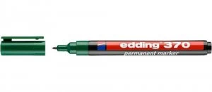 Image of Edding 370 Permanent Marker Bullet 1.0mm Line Green PK10