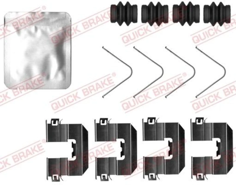 Image of QUICK BRAKE Brake pad fitting kit QUICK BRAKE 109-0034
