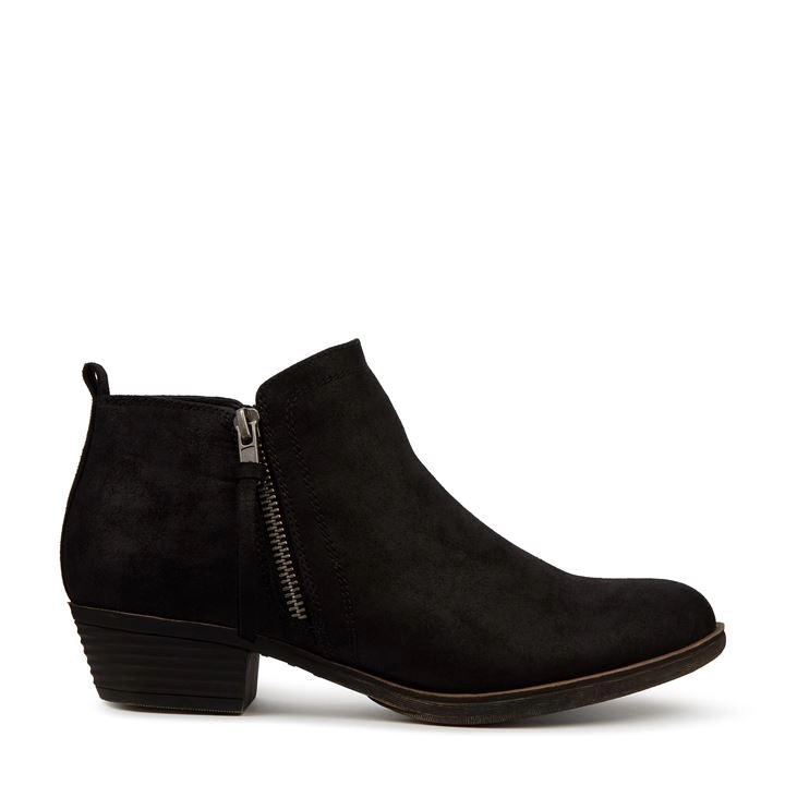 Head Over Heels by Dune Black 'Popee' Block Heel Ankle Boots - 3