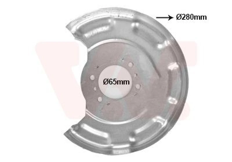 Image of VAN WEZEL Brake disc backing plate VAN WEZEL 8323374