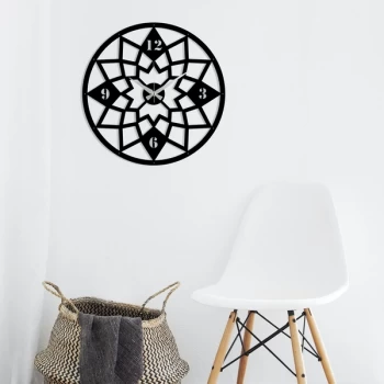 Image of Metal Wall Clock 19 - Black Decorative Metal Wall Clock