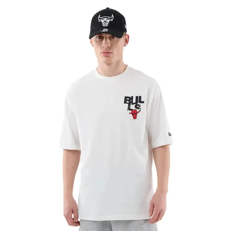 Image of new era T-Shirt New Era Chicago Bulls NBA Player Graphic Blanc Male XL