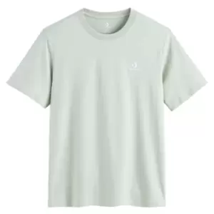 image of Star Chevron Unisex T-Shirt with Embroidered Logo and Short Sleeves in Cotton