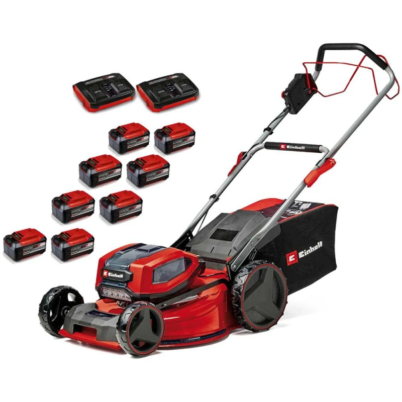 Image of Einhell Professional GP-CM 36/52 S Li BL 36v Cordless Steel Deck Self Propelled Rotary Lawnmower 520mm 8 x 5.2ah Li-ion Battery Charger GP-CM 36/52 S