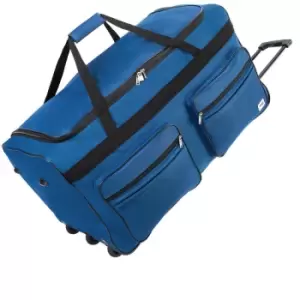 image of Travel Duffle Bag XL Trolley 160L Wheeled Sport Holdall Weekend Suitcase Luggage Dark Blue