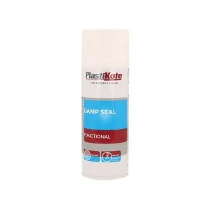 image of PlastiKote Trade Damp Seal Spray Paint White 400ml