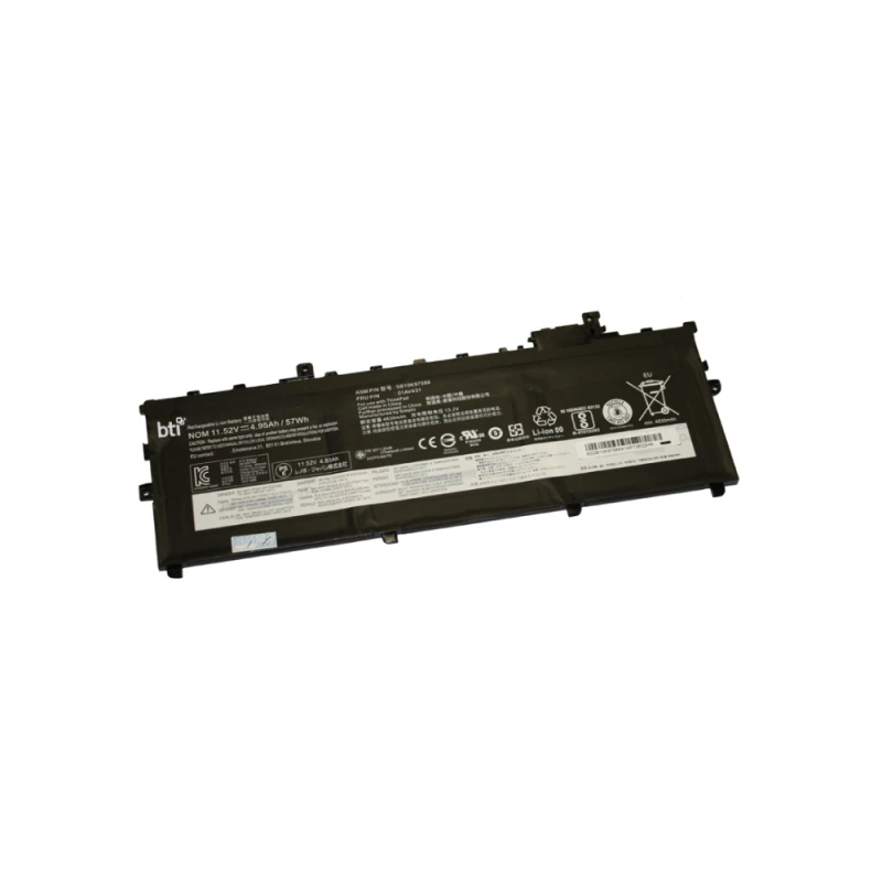 Image of BTI 01AV494 compatible 57Wh 3-cell battery for Lenovo Thinkpad X1 Carb