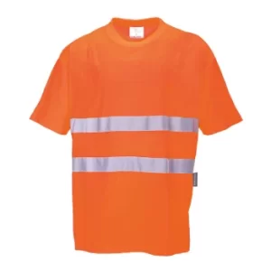 Image of Hi Viz Mens Class 2 Cotton Comfort T Shirt Orange 3XL