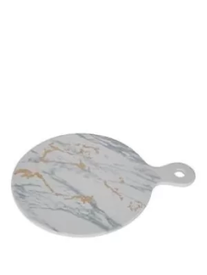 image of Premier Housewares Marble Luxe Cheese Paddle, Gold Finish Detail