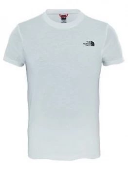 image of The North Face Boys Dome Tee White Size S7 8 Years