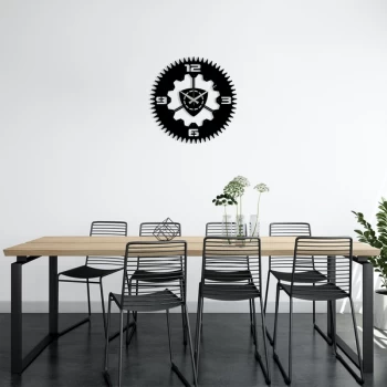 Image of Metal Wall Clock 13 - Black Decorative Metal Wall Clock
