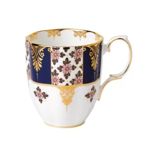 Image of Royal Albert 100 years 1900 regency blue mug Blue