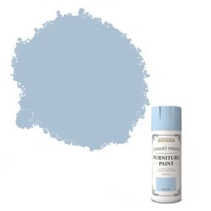 Image of Rust-Oleum Powder blue Matt Chalky effect Multi-surface Spray Paint 400ml