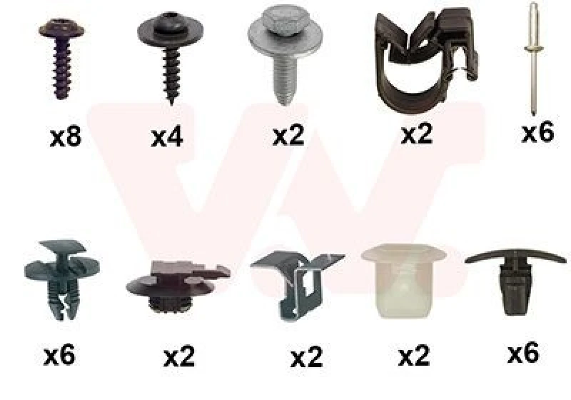 Image of VAN WEZEL Mounting Kit, bumper VAN WEZEL 0952794
