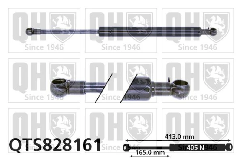 Image of QUINTON HAZELL Tailgate strut QUINTON HAZELL QTS828161
