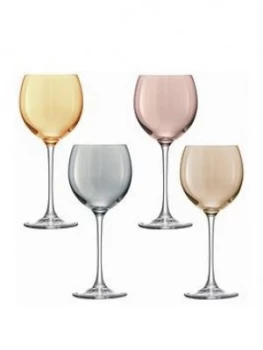 image of Lsa International Polka Wine Glasses Set Of 4