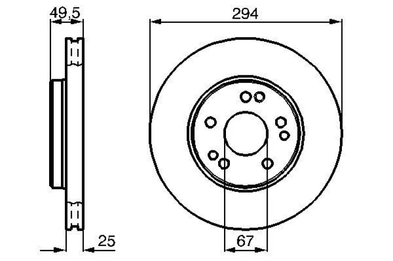 Image of Brake disc Bosch 0 986 478 428