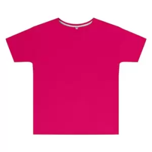 Image of SG Childrens Kids Perfect Print Tee (12-14 Years) (Dark Pink)