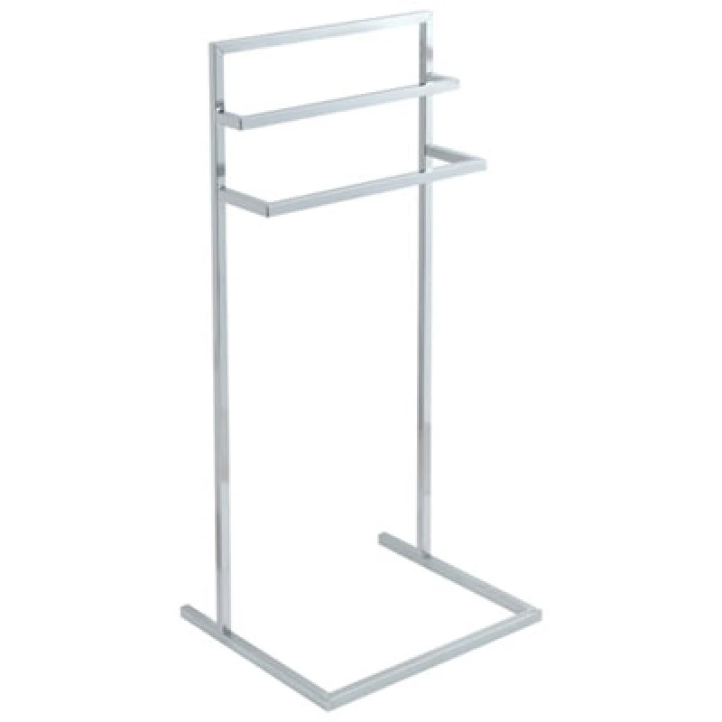 Image of Beliani Towel Stand Melincue Metal Silver