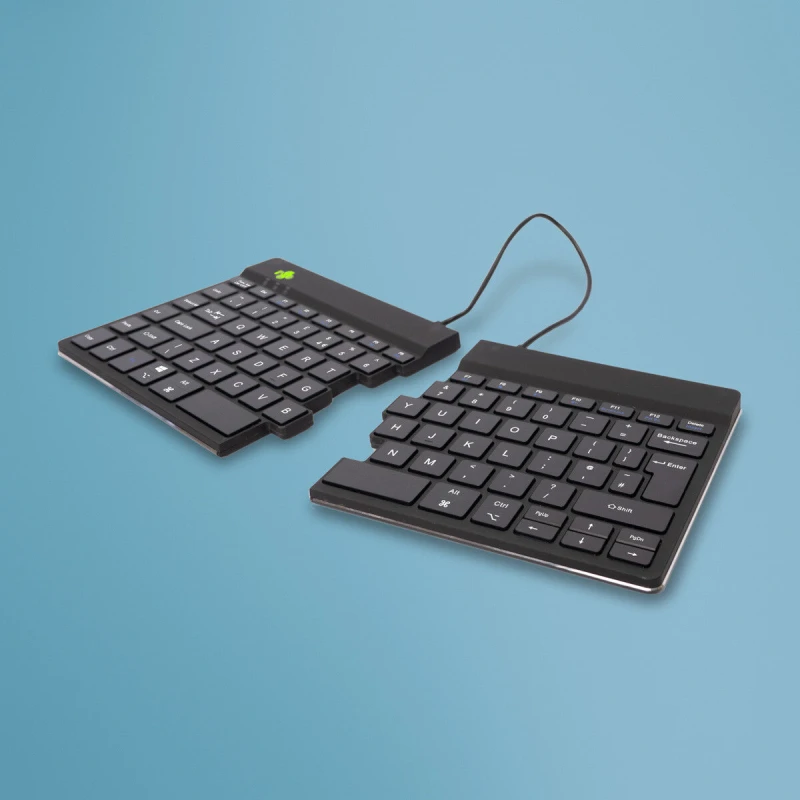 Image of R-Go Tools R-Go Tools Ergonomic keyboard R-Go Split Break with break software, ergonomic split keyboard, QWERTY (UK), Bluetooth, Black RGOSBUKWLBL