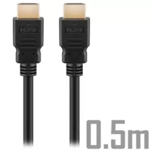 Image of Goobay Ultra High Speed HDMI 2.1 8K Cable - 0.5m - Black