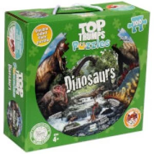 image of 100 Piece Jigsaw Puzzle - Top Trumps Dinosaur Edition